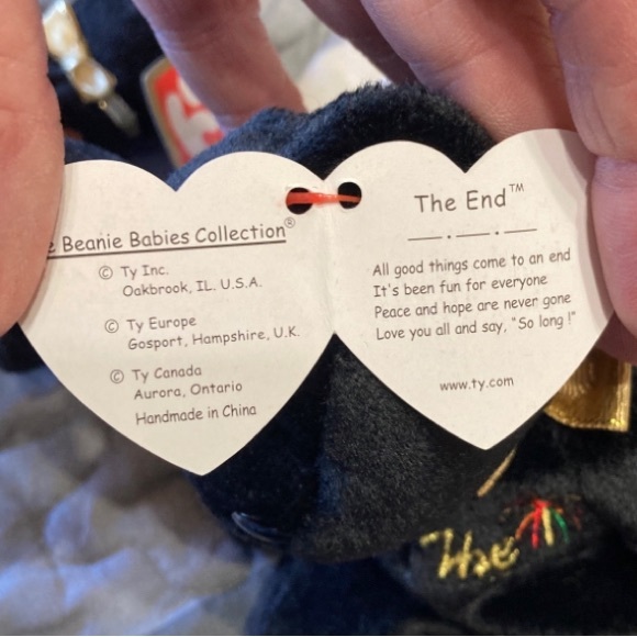 Ty Beanie Bundle: “The End” Ty Beanie Baby and Teenie - Picture 9 of 15